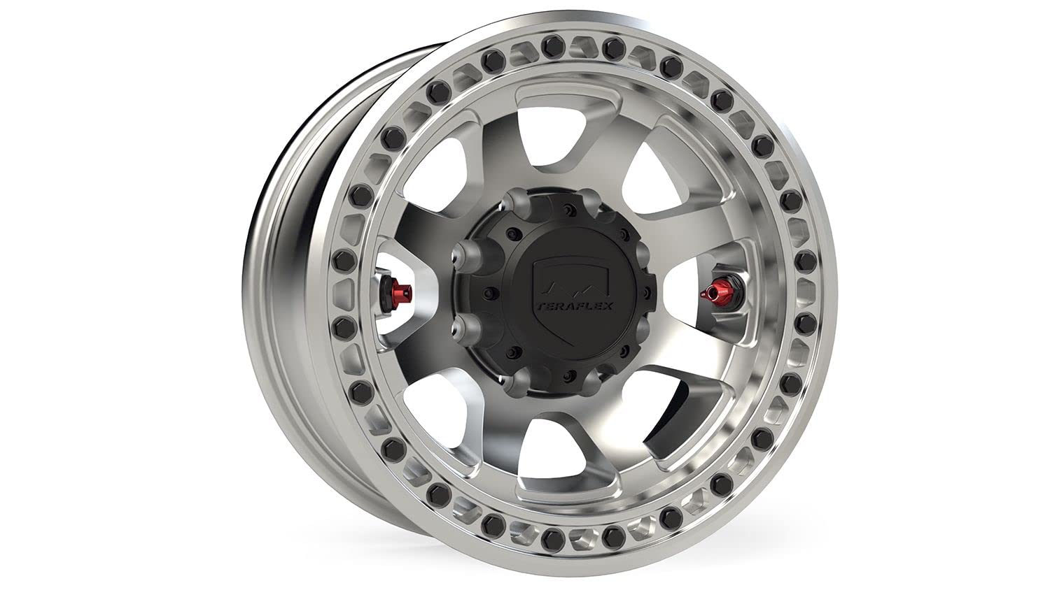 TeraFlex Off-Road Wheel Olympus Beadlock – 8x6.5” – -12mm – Machined
