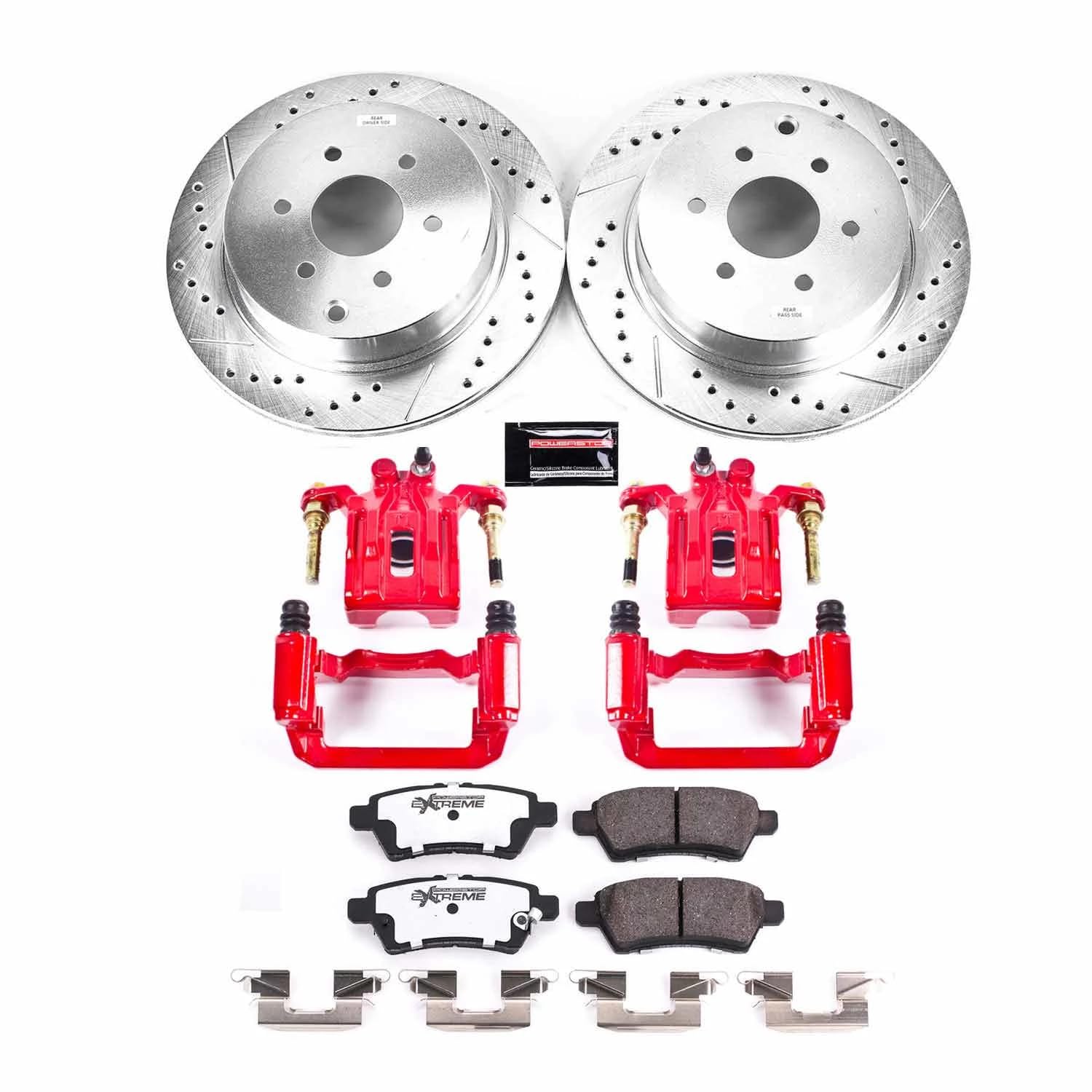 Power Stop Rotor, Pad and Caliper KC147-36 Brake Kit For Nissan Pathfinder 2005-2012 [Model Specific]