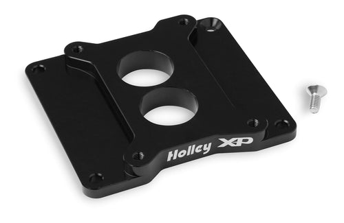 17-90 Holley Carburetor Adapter Plate - Black Anodized Billet