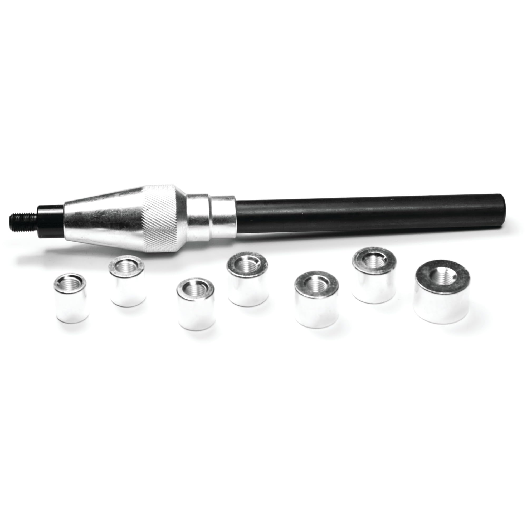 W1157P Performance Tool Piloted Bearing Puller Kit for Most Clutch Plates, 8 SAE Sizes, Tapered Cone and Plated Aligning Cone