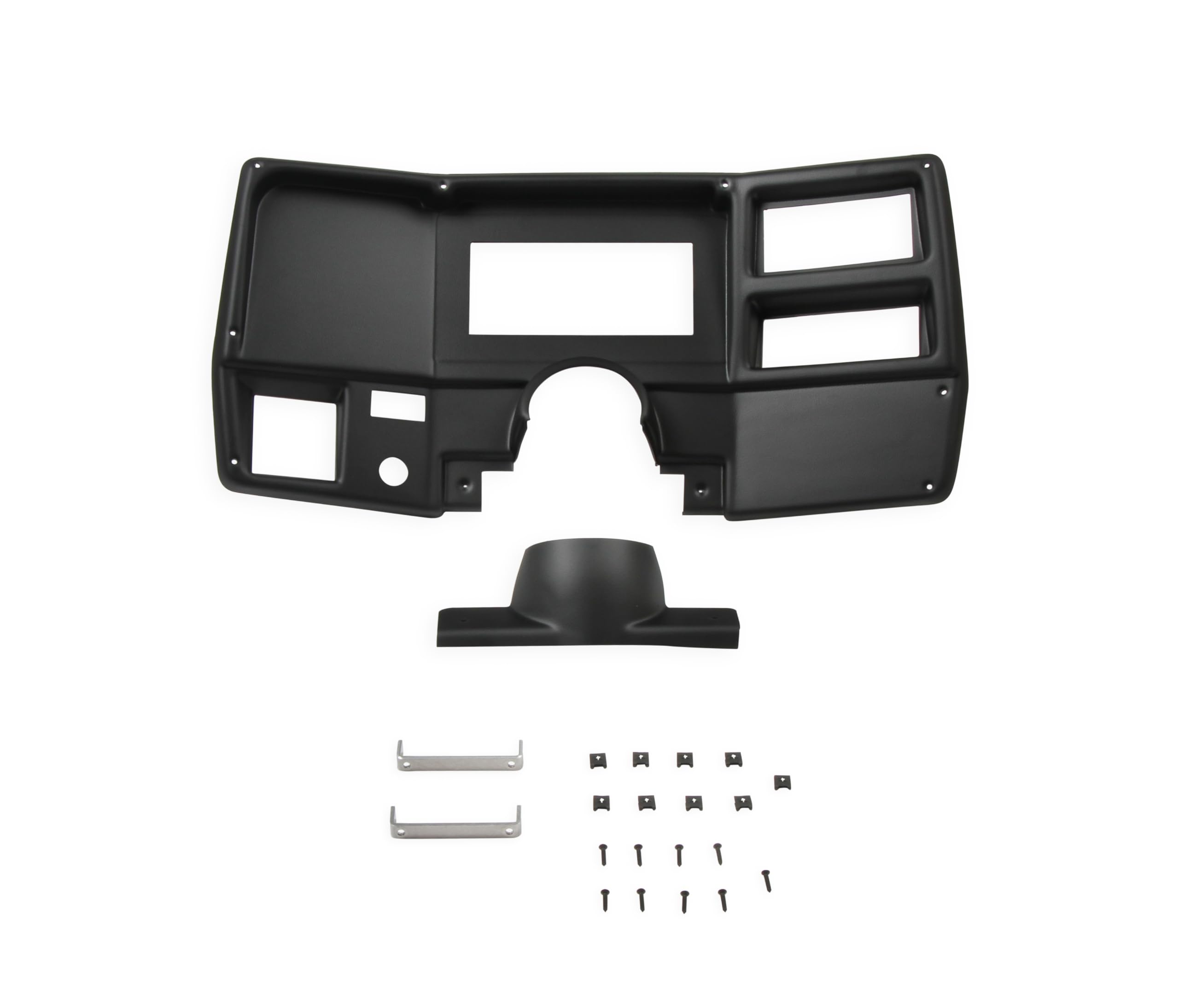 Dash Bezel Holley EFI 553-395 with A/C Vent Openings - Black