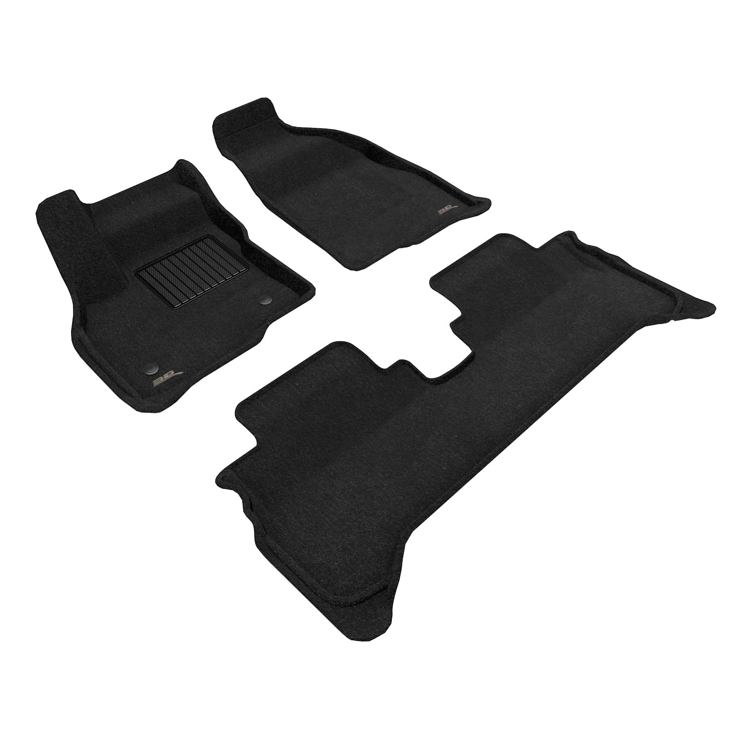Elegant 3D MAXpider Floor Mat (Black) Compatible with Chevrolet Bolt EV 2017-2023 - Full Set