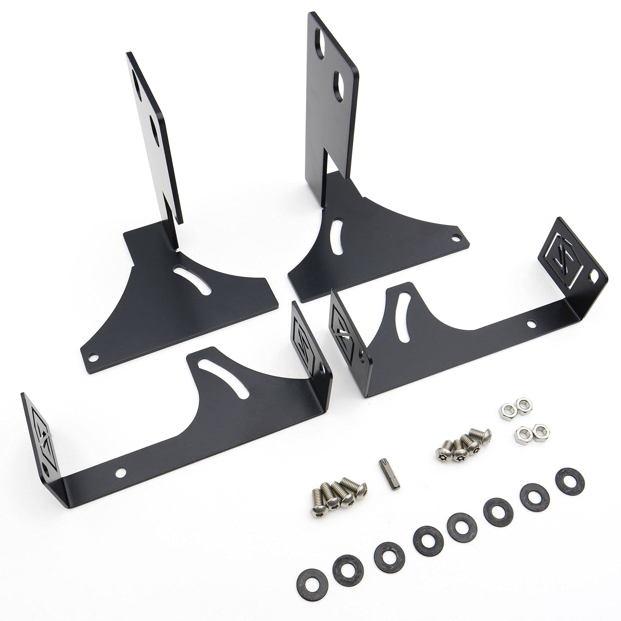 ZROADZ LED Mounting Bracket & Kit Under Rear Bumper - Compatible w/ 2008-2016 Ford F-250, F-350, F-450, F-550 - with (2) 6 Inch ZROADZ LED Lights (Included) with Wiring Harness - PN Z385461-KIT, Black