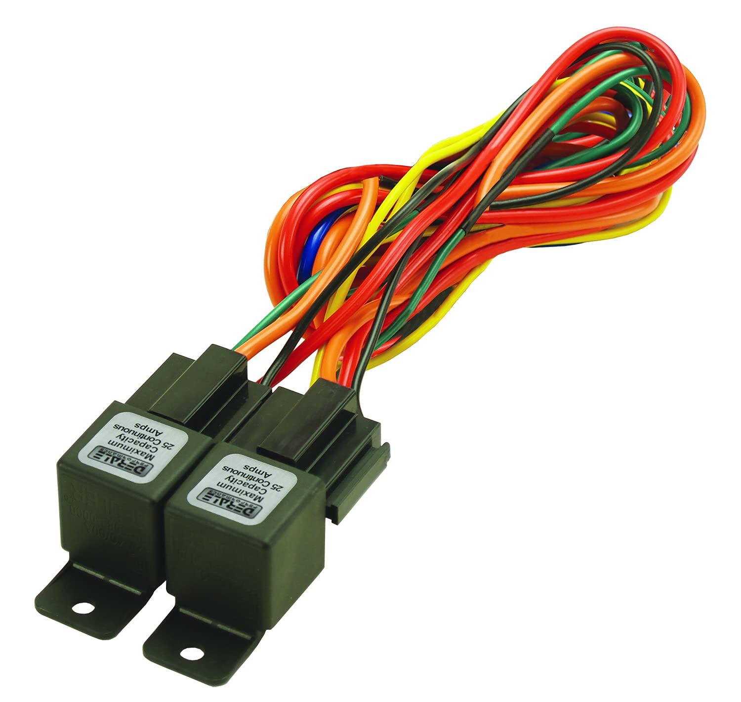 Black Derale 16765 Electric Fan Dual Relay Wire Harness