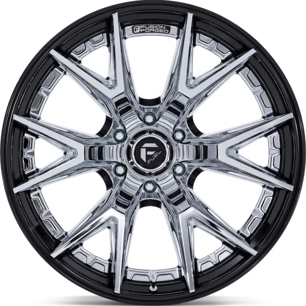 FUEL OFF-ROAD FC402 22X10 CATALYST 6X135 4.79-18mm CHROME WITH GLOSS BLACK LIP - FC402PB22106318N