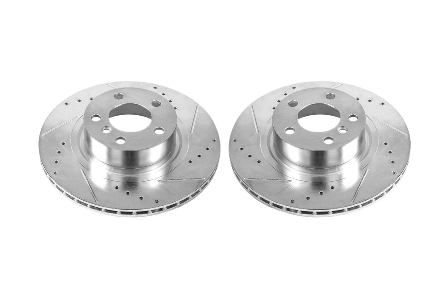 Power Stop Rear EBR1240XPR Drilled and Slotted Evolution Rotor (Pair) For BMW X3 2011-2017, BMW X4 2015-2018 [Model Specific]