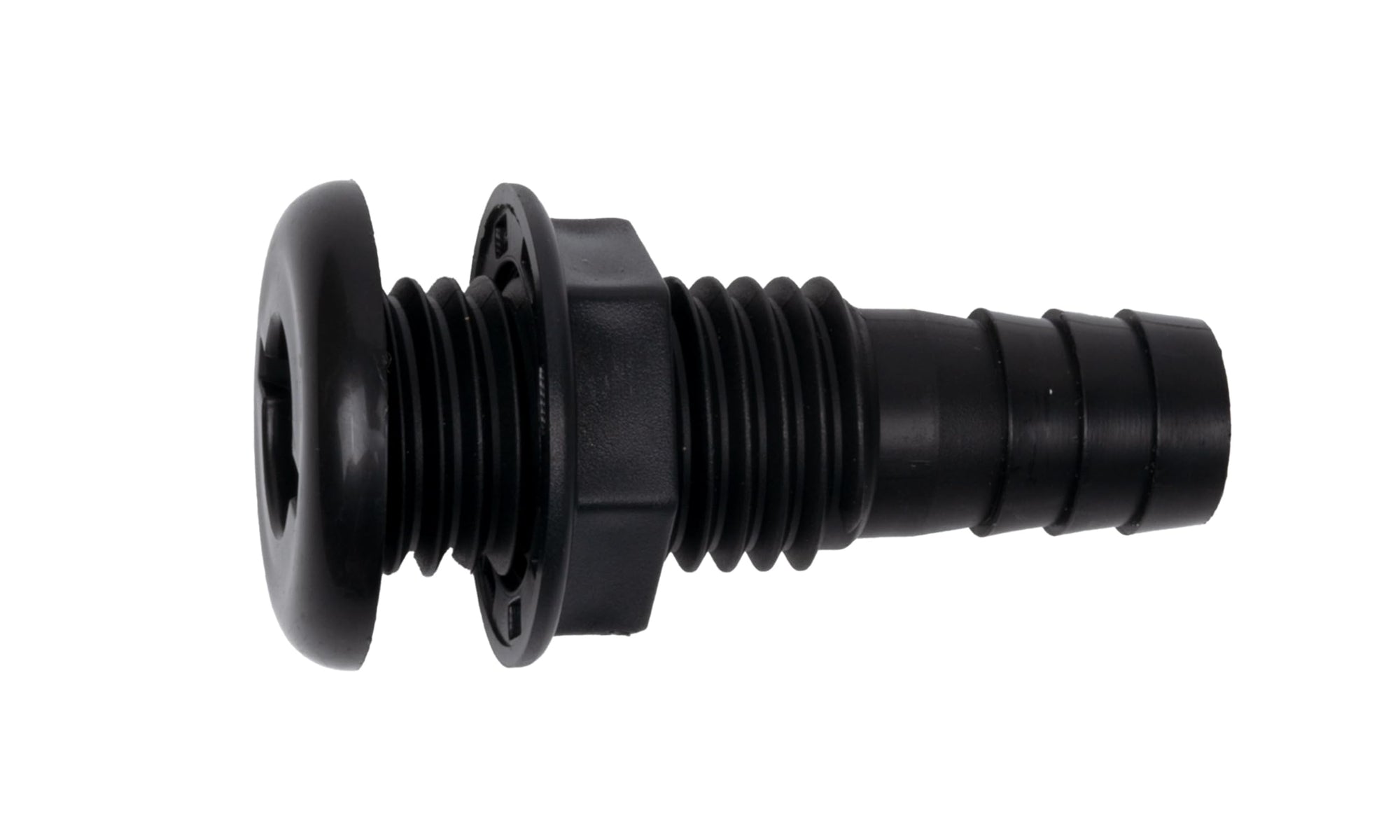 3/4" Thru-Hull Straight BLK