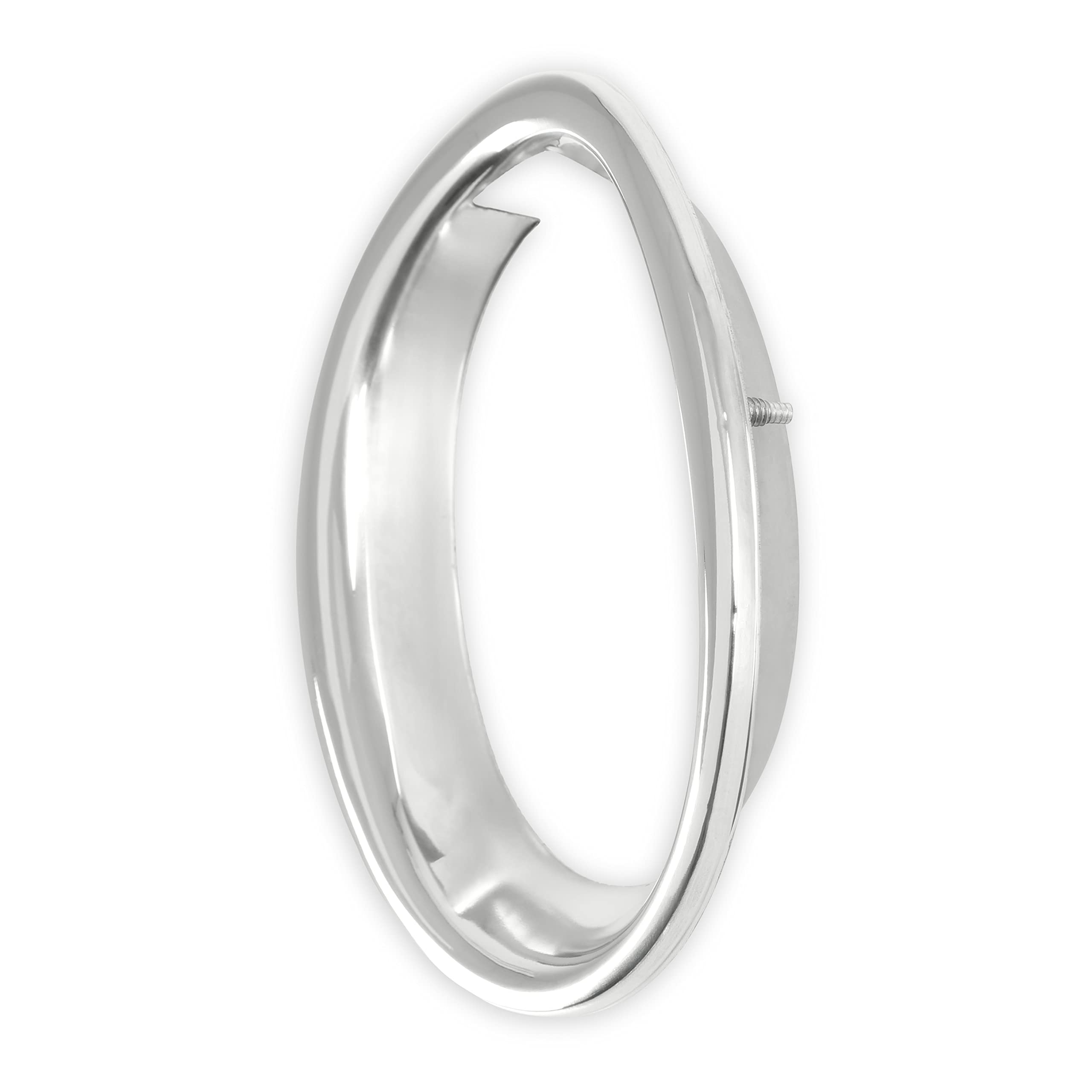 Exhaust Trim Ring Scott Drake in Polished Stainless Steel, Compatible with 1965-1966 Ford Mustang GT, Model C5ZZ-5C299-A