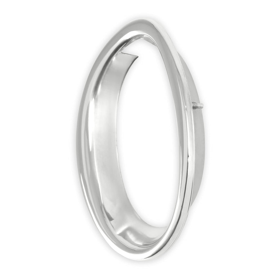 Exhaust Trim Ring Scott Drake in Polished Stainless Steel, Compatible with 1965-1966 Ford Mustang GT, Model C5ZZ-5C299-A