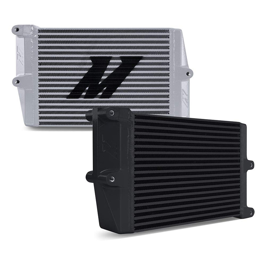 Mishimoto Universal Heavy-Duty Bar-and-Plate Oil Cooler MMOC-OO-10BK, 10" Core, Opposite-Side Outlets, Black
