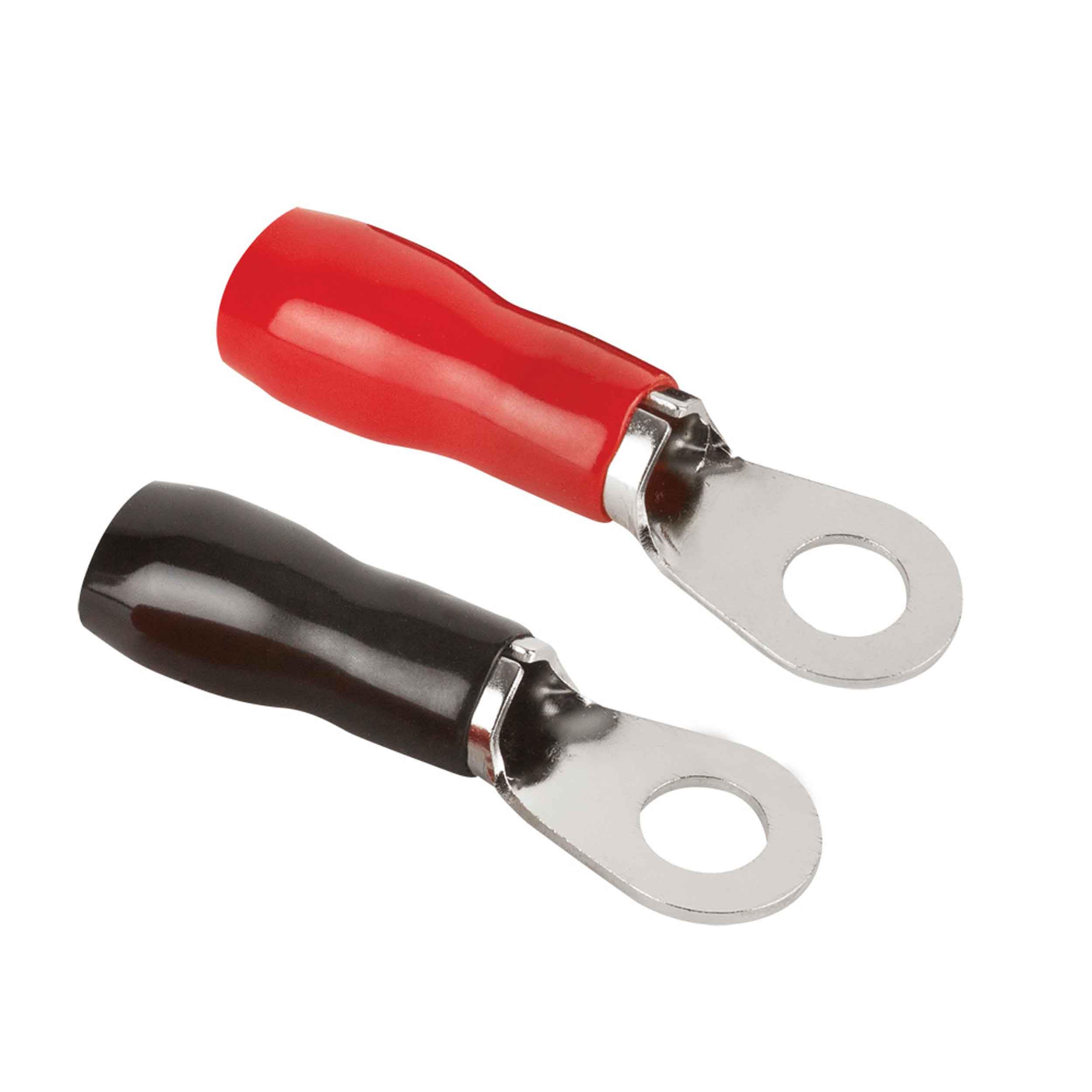 Install Bay 4 Gauge IB4GNRT-50 Nickel Ring Terminals, 50-Pack