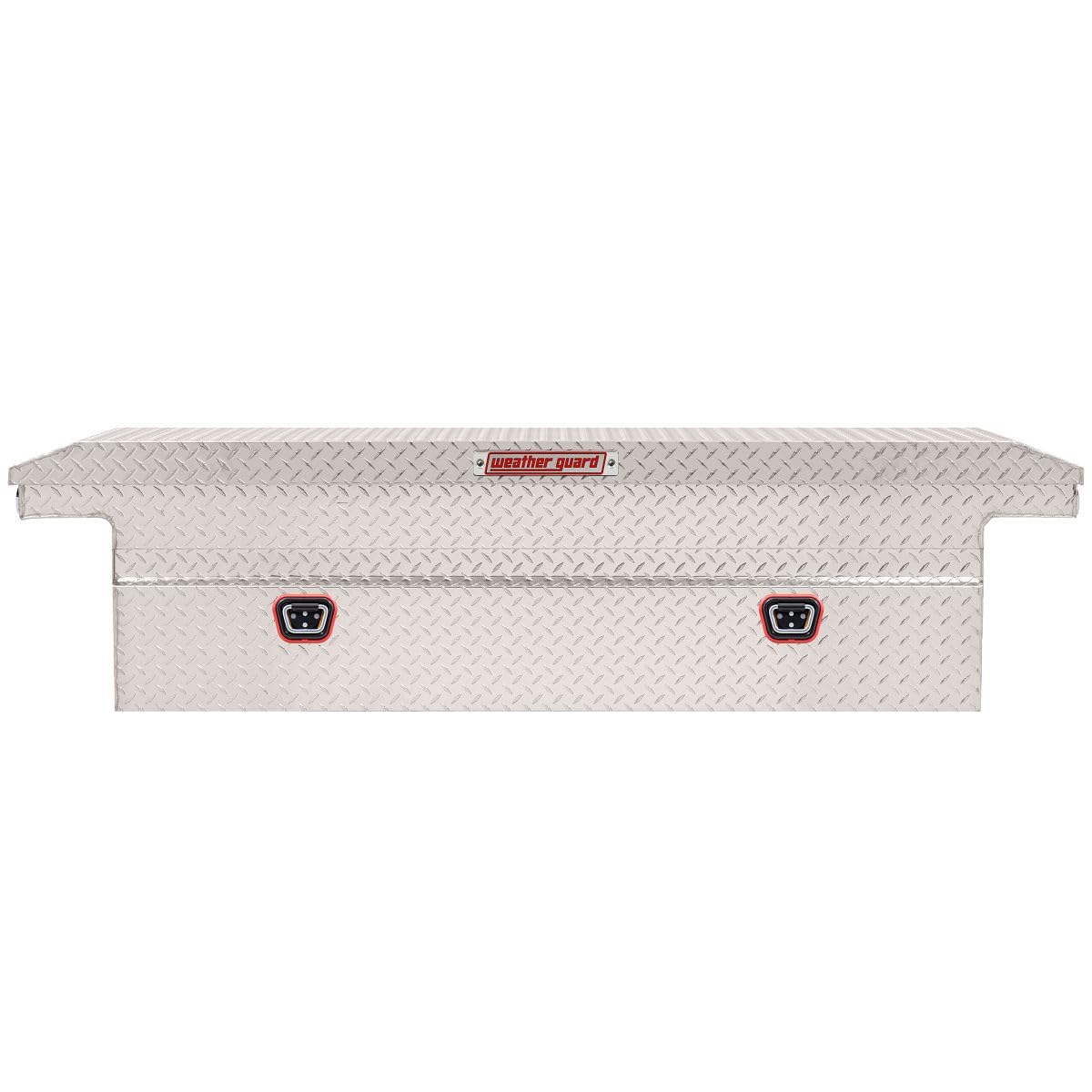 Weather Guard Saddle Truck Box Model 121-0-04, Aluminum, For Full Size Trucks, Low Profile, Clear, 11.0 cu ft capacity
