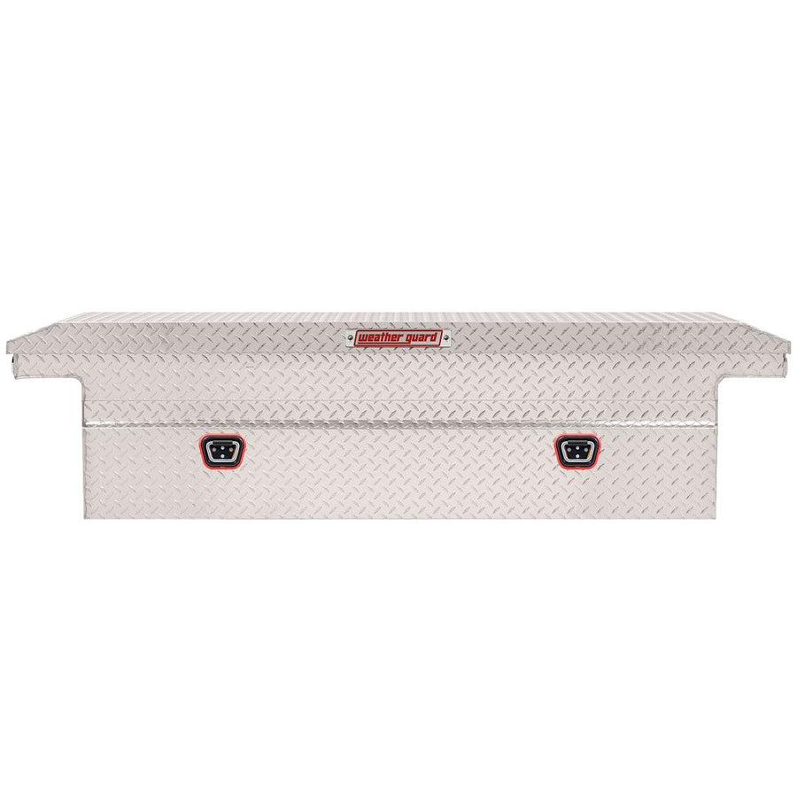 Weather Guard Saddle Truck Box Model 121-0-04, Aluminum, For Full Size Trucks, Low Profile, Clear, 11.0 cu ft capacity