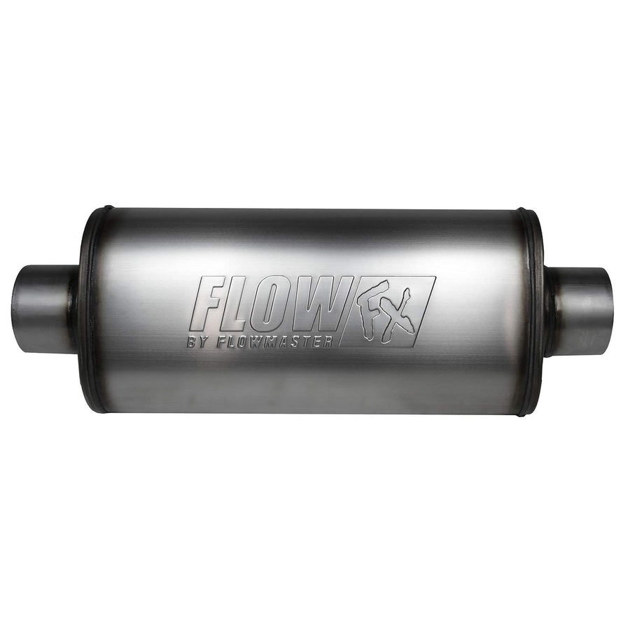 Flowmaster FlowFX Muffler 3.5" Center Inlet/Outlet - Moderate Sound 74151 409 Stainless Steel