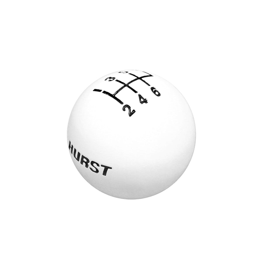 Classic Hurst 163-0040 6-SPD Knob 3/8-16 Wht
