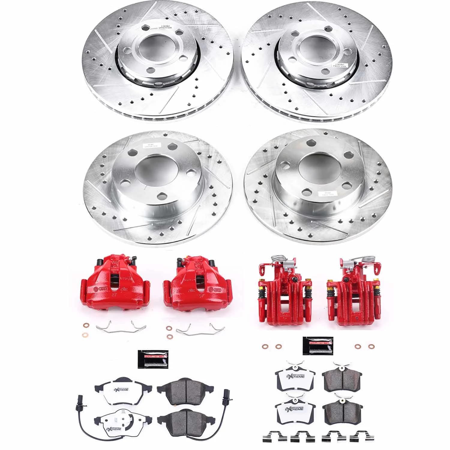 Power Stop Z26 Street Warrior KC2800-26 Brake Kit Front & Rear Volkswagen For Volkswagen Passat 2000-2005 [Model Specific]