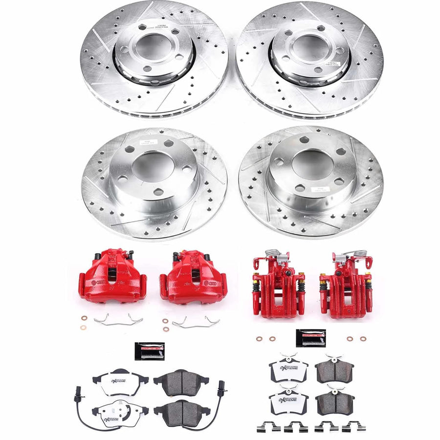 Power Stop Z26 Street Warrior KC2800-26 Brake Kit Front & Rear Volkswagen For Volkswagen Passat 2000-2005 [Model Specific]