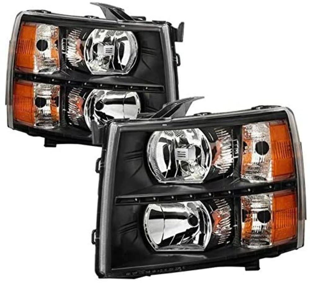 Headlight Xtune HD-JH-CS07-LED-C (Chevy Silverado 1500 07-13 2500HD/3500HD 07-14 With DRL LED Design - Chrome)