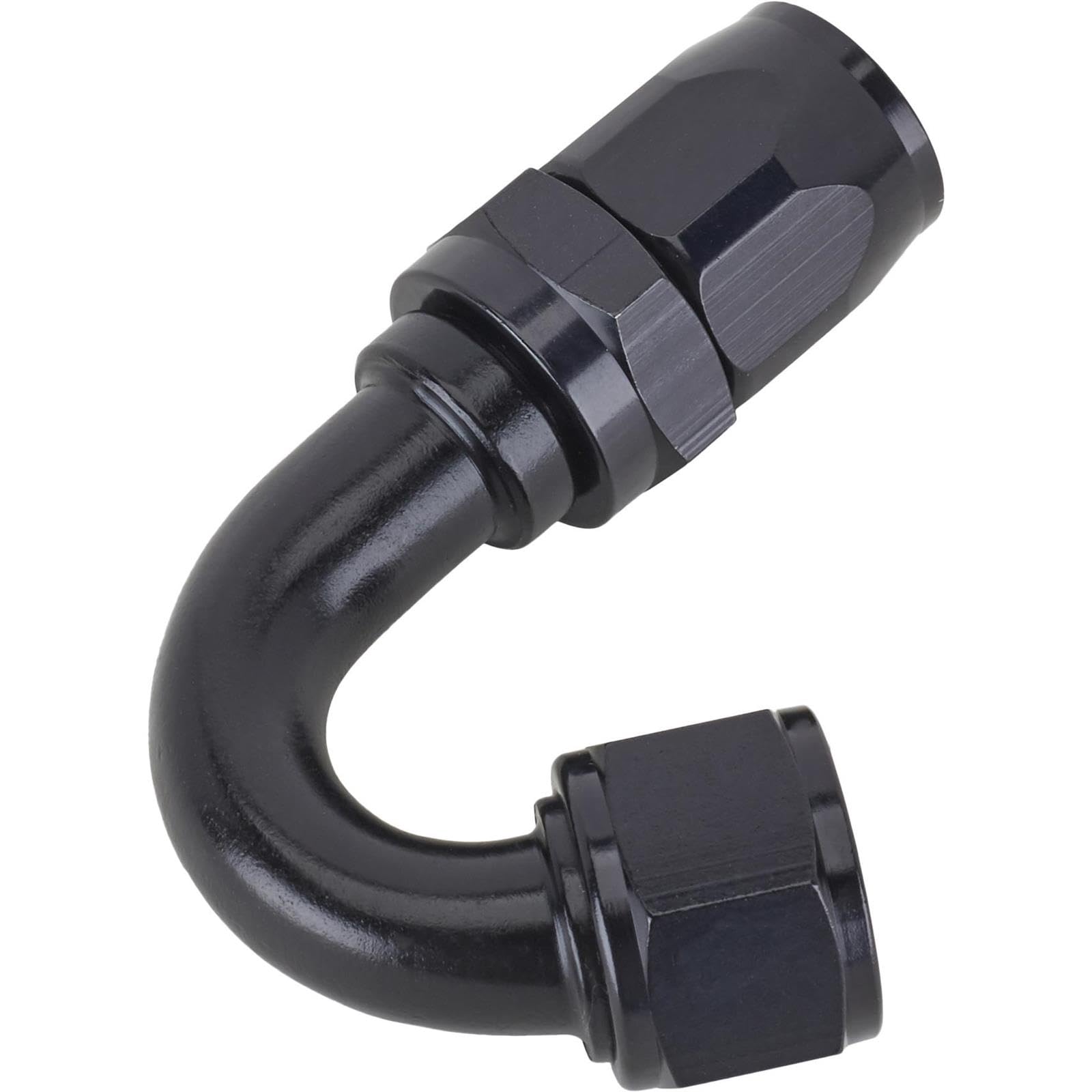 Fragola Performance Systems #10 Nut X #12 Hose Ucing Hose End 150 Degree Black