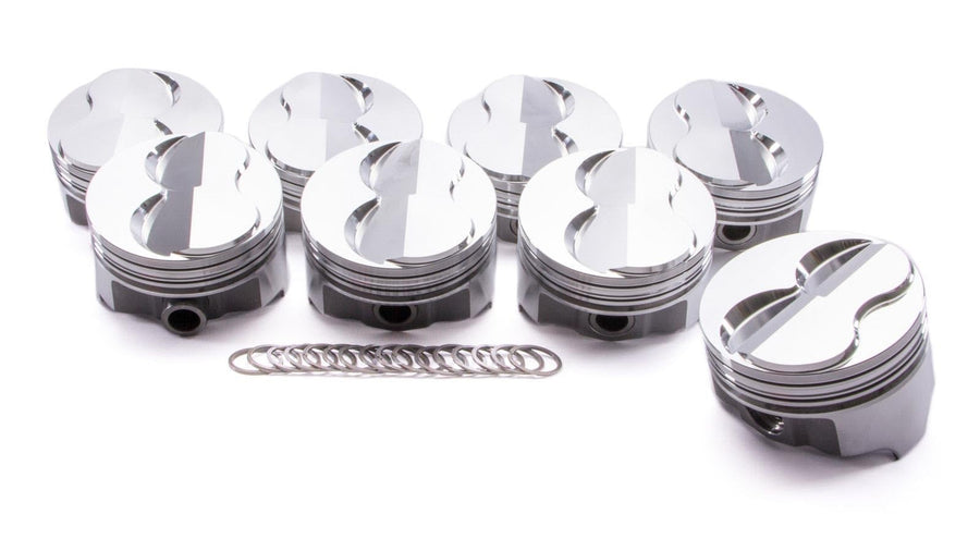 Chevy 350 Icon IC727.040 Forged Pistons.163 Dome, 5.7 Rod