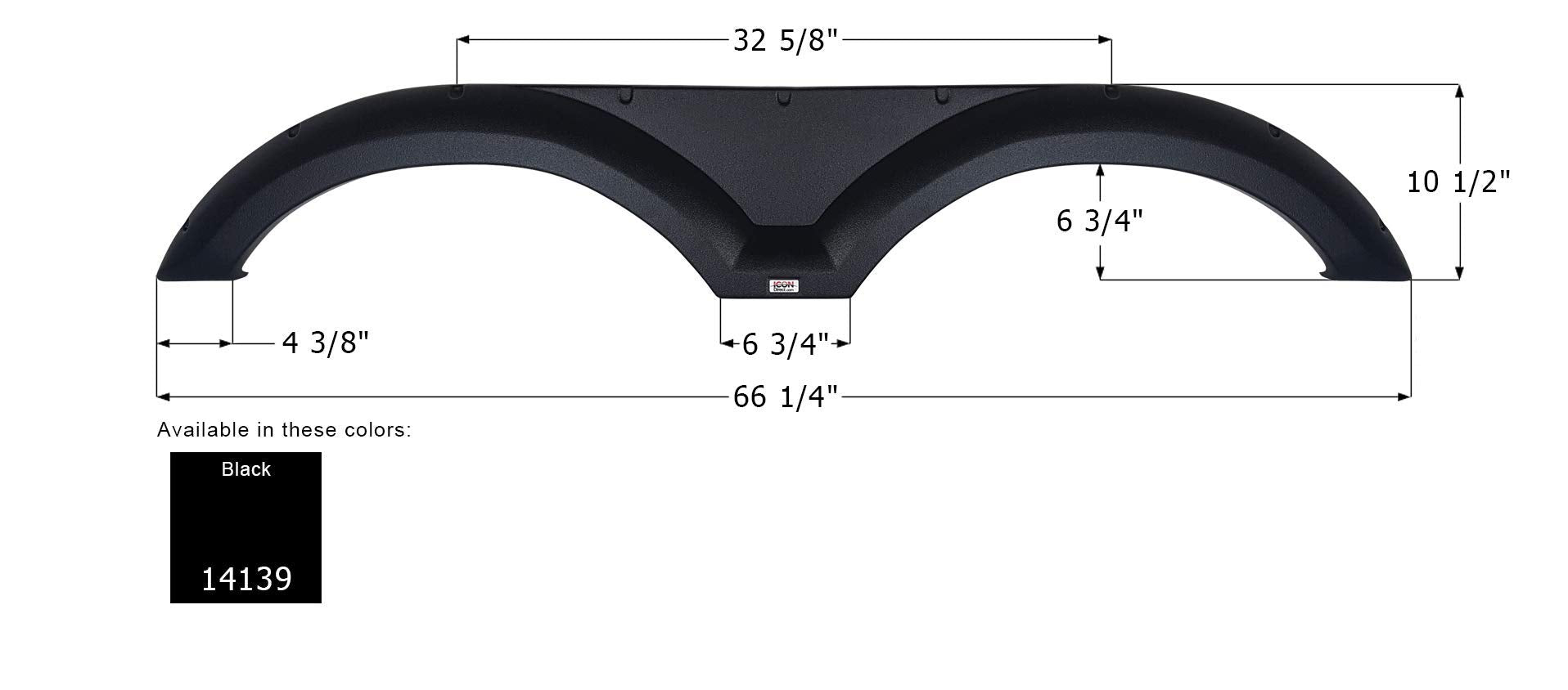Fender Skirt ICON, Tandem, Keystone, FS4139, Black