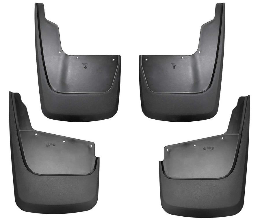 Husky Liners Mud Guards Custom | Fits 2020-2026 Chevrolet Silverado 2500/3500 HD (Excludes Dually) | Front & Rear Set, 4-pc Black - 58286