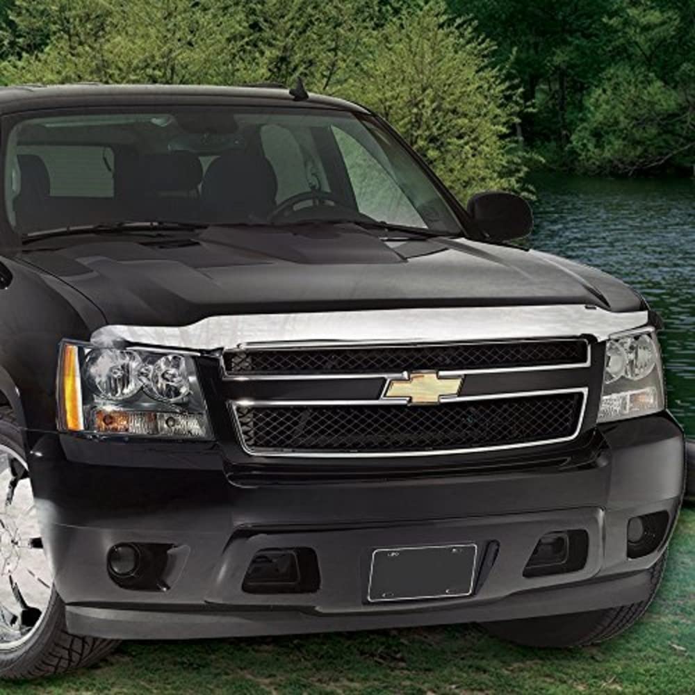 Hoodflector Bug Shield / Hood Protector Auto Ventshade [AVS] | Fits 2014 - 2015 Chevrolet Silverado 1500, 1 pc. | Dark Smoke - 21002