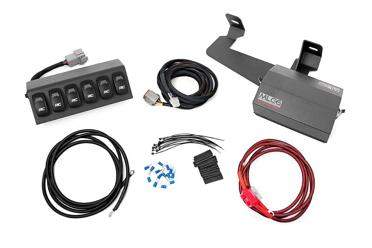 6 Button Rough Country Multiple Light Controller for 97-06 Jeep TJ/LJ - 70956 , Black