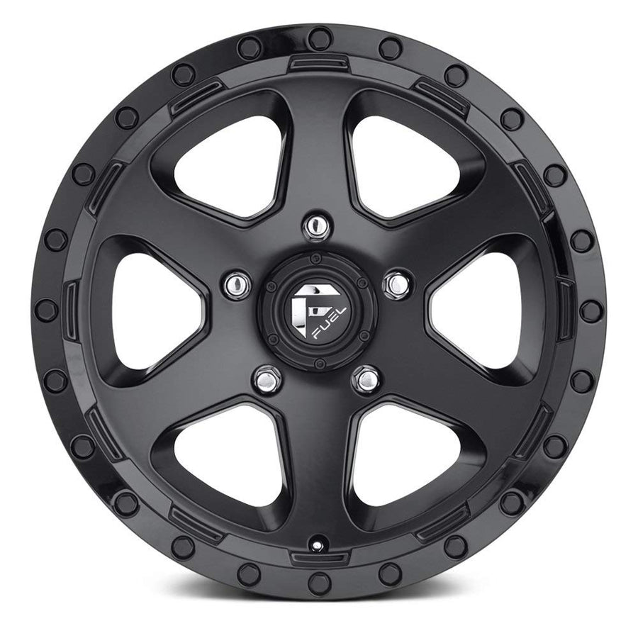1PC Fuel D589 RIPPER 20x9, Bolt Pattern: 6x135/, Offset: 1, MATTE BLACK GLOSS BLACK LIP, set of 1