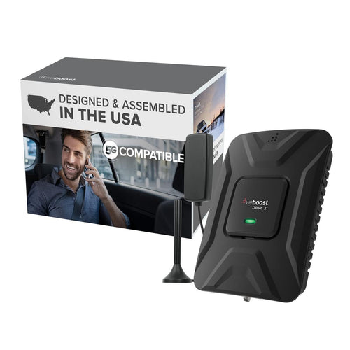Drive X weBoost - Vehicle Cell Phone Signal Booster | 5G & 4G LTE | Magnetic Roof Antenna | Boosts All U.S. Carriers - Verizon, AT&T, T-Mobile | Made in the U.S. | FCC Approved (model 475021)