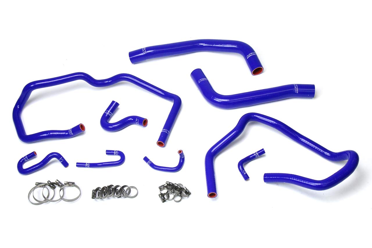 Blue HPS 57-1611-BLUE Silicone Radiator and Heater Hose Kit Coolant