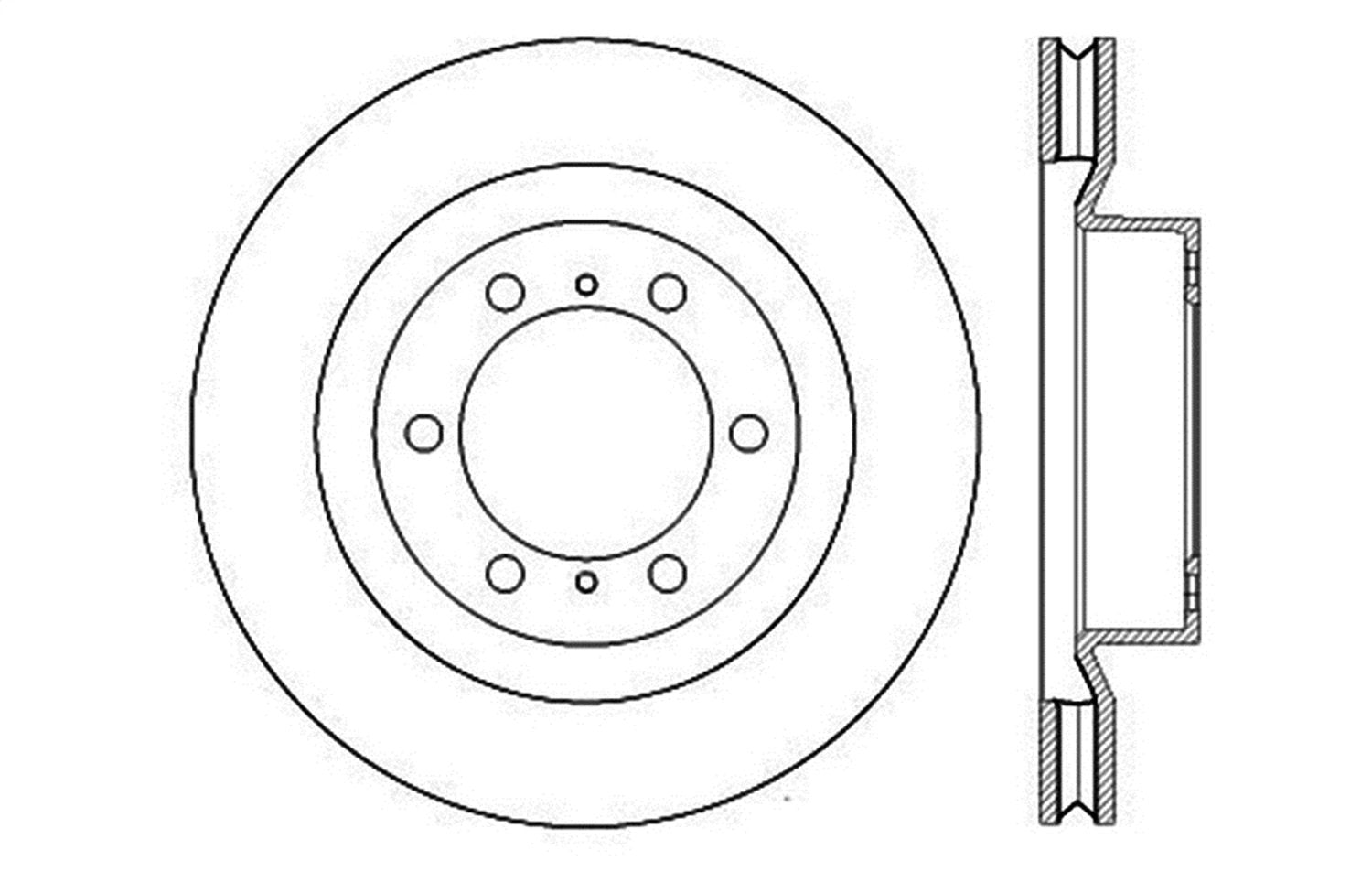 Sport Drilled/Slotted Brake Rotor StopTech 127.44174R (Front Right), 1 Pack