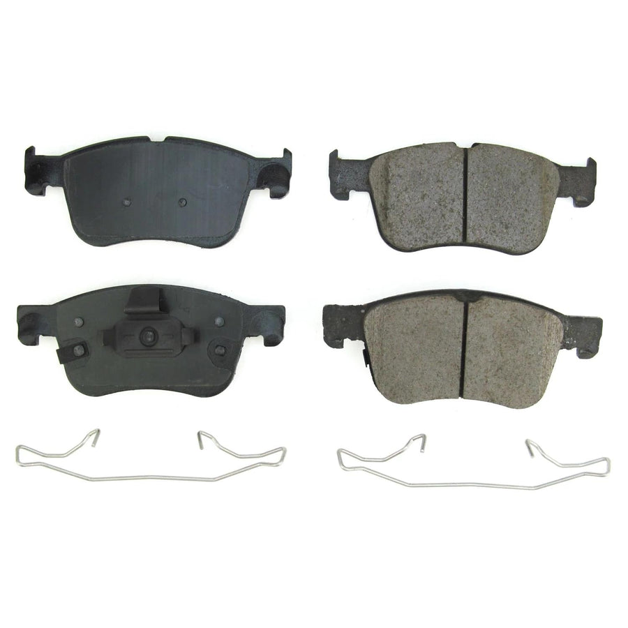 Power Stop Front Brake Kit For Bronco Sport Ford 2021-25 |Escape 2020-25 |Maverick 2022-25 |Lincoln Corsair 2020-25 - Ceramic Brake Pads With Installation Hardware, 17-2300