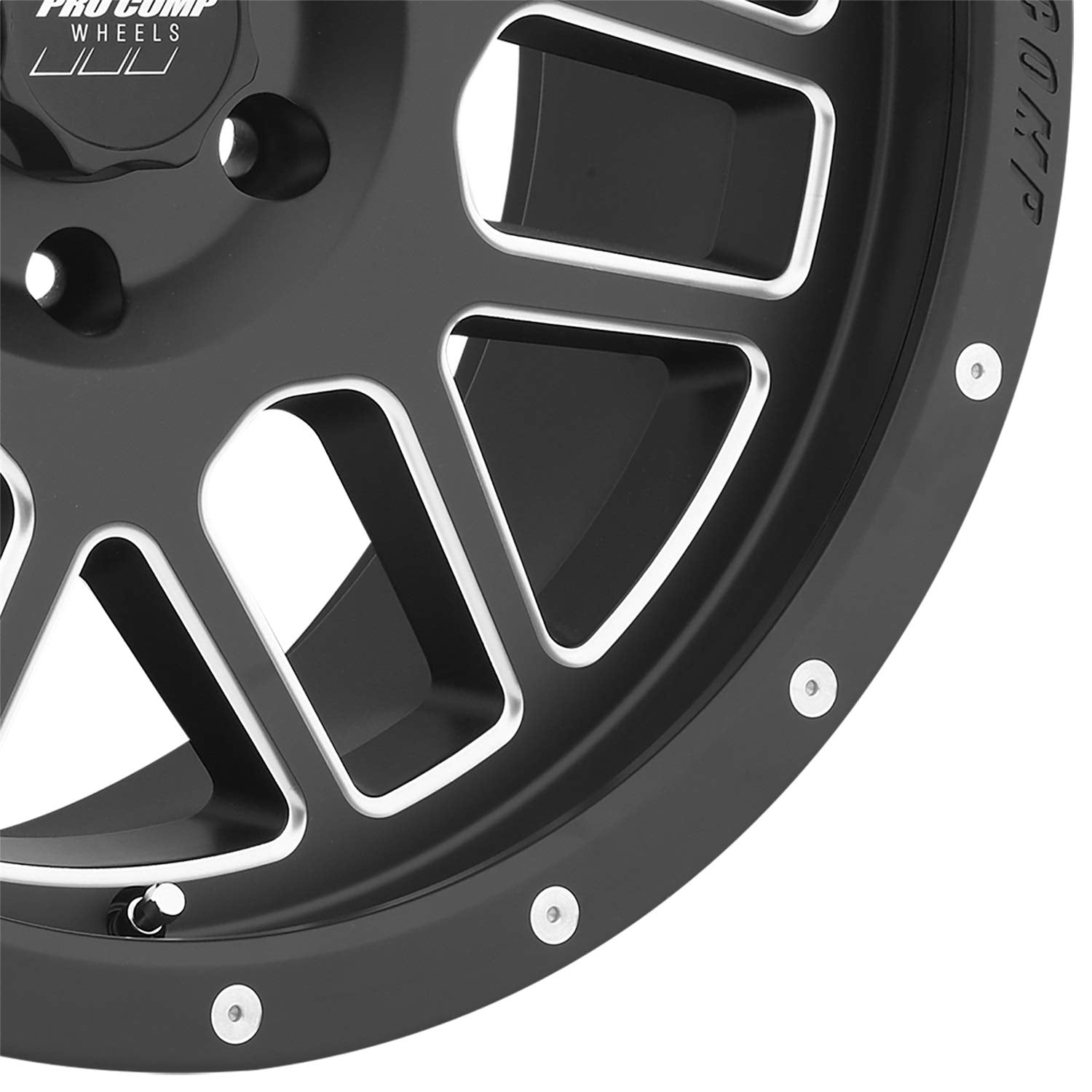 Pro Comp Series 40 Vertigo Satin Black Wheel with Milled Accents (20x9"/6x135mm) Alloys