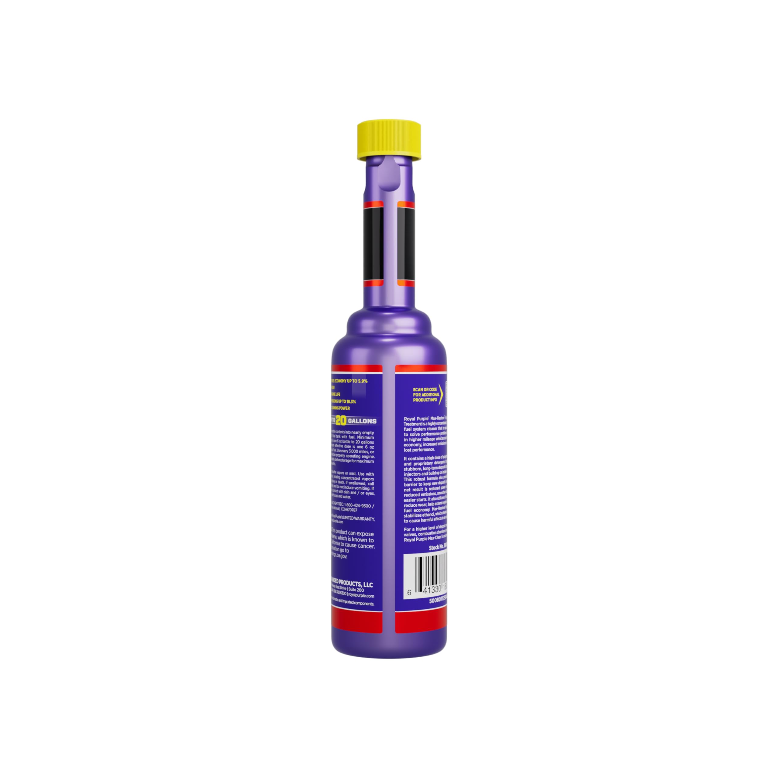 Max-Restore High Mileage Royal Purple 18001 Fuel System Treatment - 6 Ounce