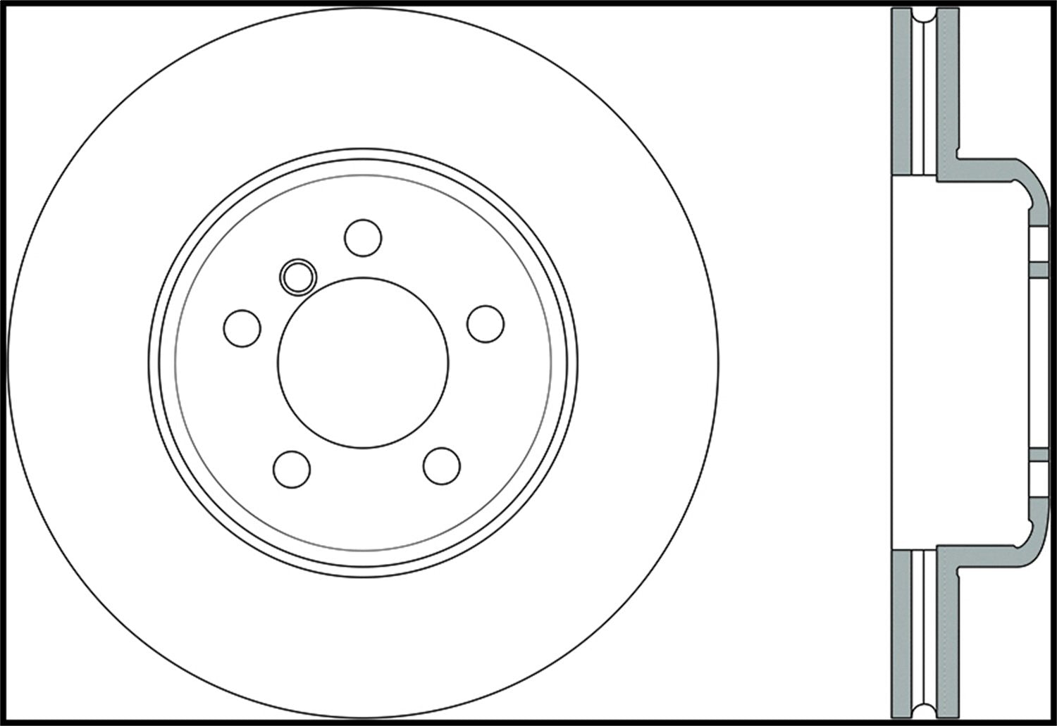 Front Left StopTech 126.34144SL Sport Slotted Brake Rotor