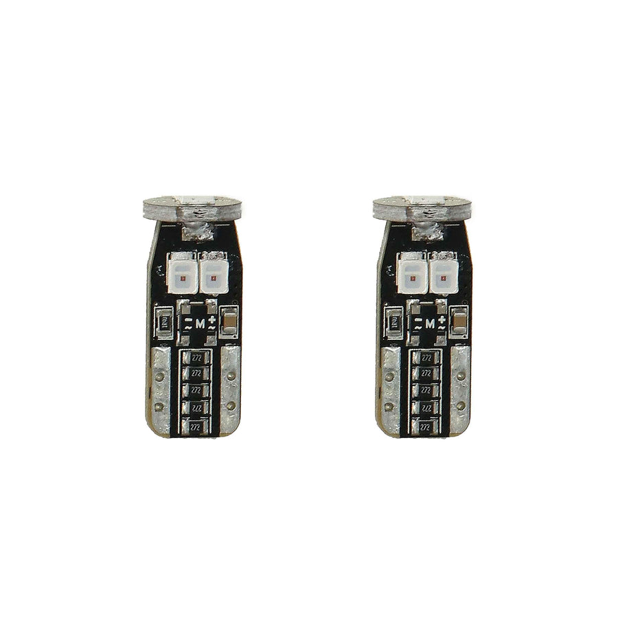 T10 Heise Red LED Bulbs with Integrated Internal CANBUS System - 2 (HE-CT10R)