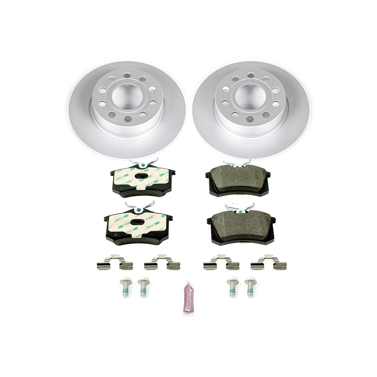 Power Stop Rear ESK5671 Euro-Stop Brake Kit Audi VW For Audi A3, VW Beetle, VW G, VW Golf SportWa, VW Jetta [Model Specific]