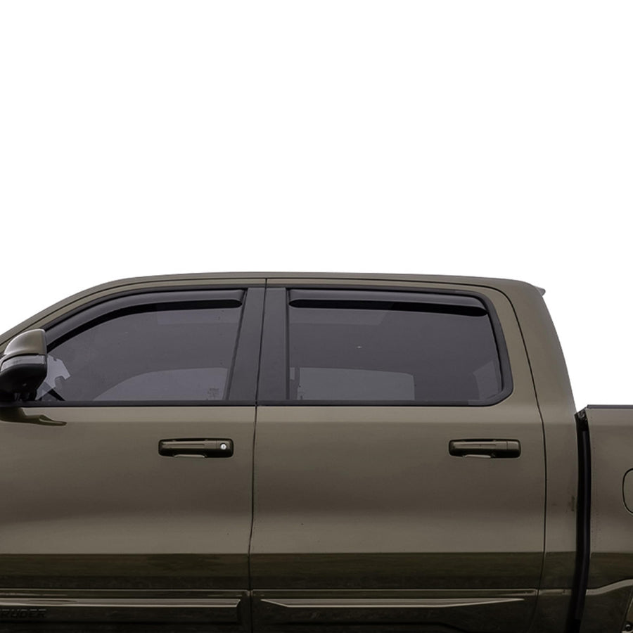 off Road Black Horse [BHOR in Channel Rain Guards/Wind Deflectors Compatible with 2017-2024 GMC Acadia Smoke 4 PCs - 1494263IN