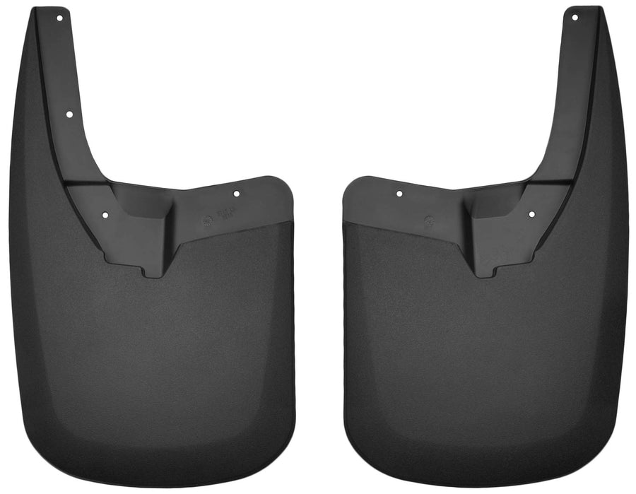 Husky Liners Mud Guards Custom | Fits 2009-2024 Dodge Ram 1500 (19-24 Classic Body Only) 2010-2018 Dodge Ram 2500/3500, w/Out OEM Fender Flares | Rear, 2-pc Black - 57151