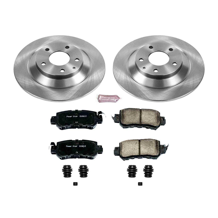 Power Stop KOE6964 Rear Replacement Brake Kit-OE Brake Rotors & Ceramic Brake Pads For Mazda CX-5 2013-2015 [Model Specific]