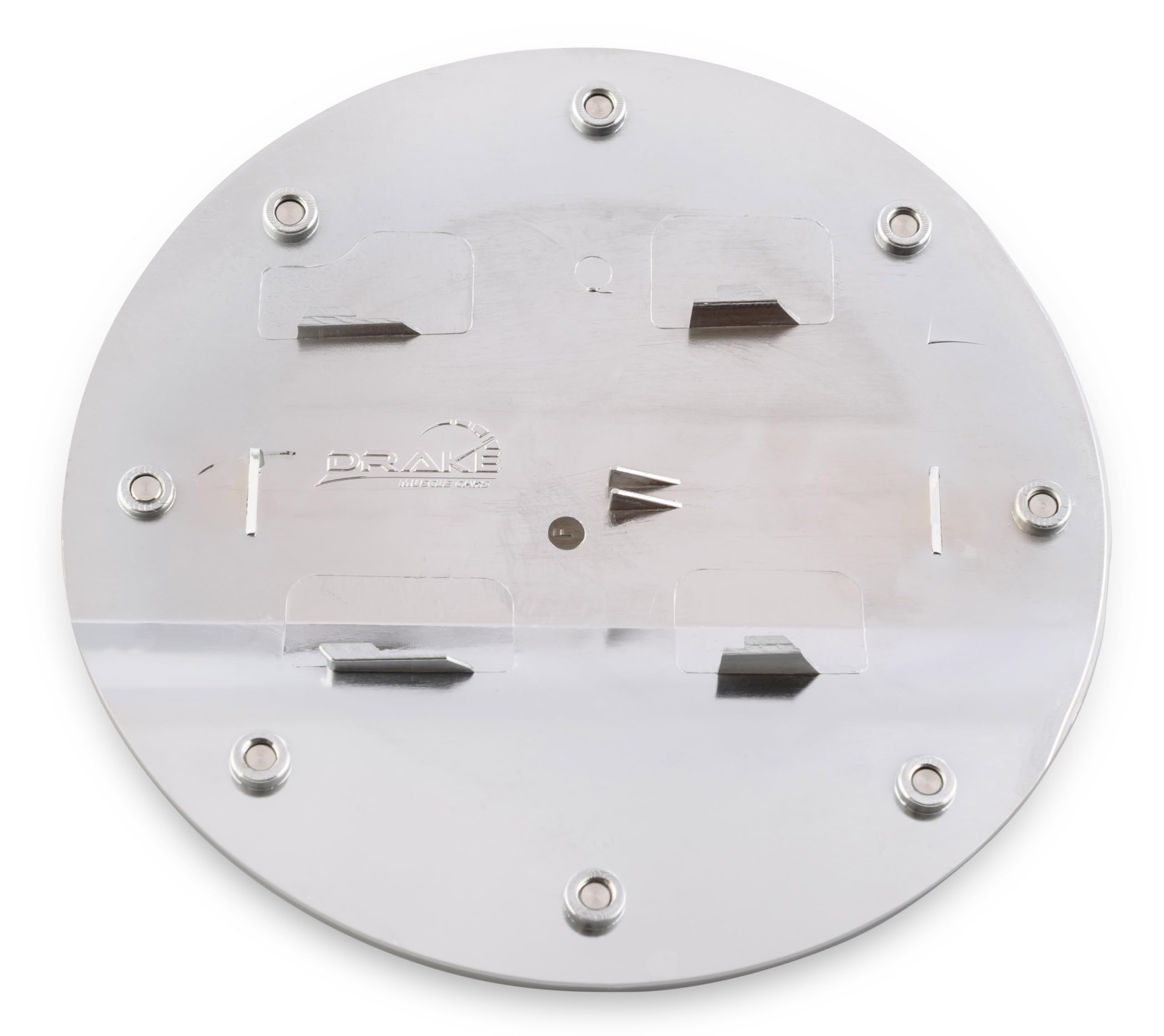 Drake FR3Z-6640526-MS Muscle Cars Fuel Door Comp Series Black/Silver GT Logo