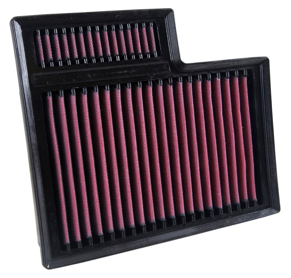 High-Flow K&N Original Lifetime Engine Air Filter: Increase Power: Premium, Washable: Compatible with 2015-2024 FORD: Transit 150, Transit 250, Transit 350, 33-5024