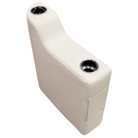 Premier Series Wise 3010-990 Right Radius Pontoon Arm Rest, Platinum