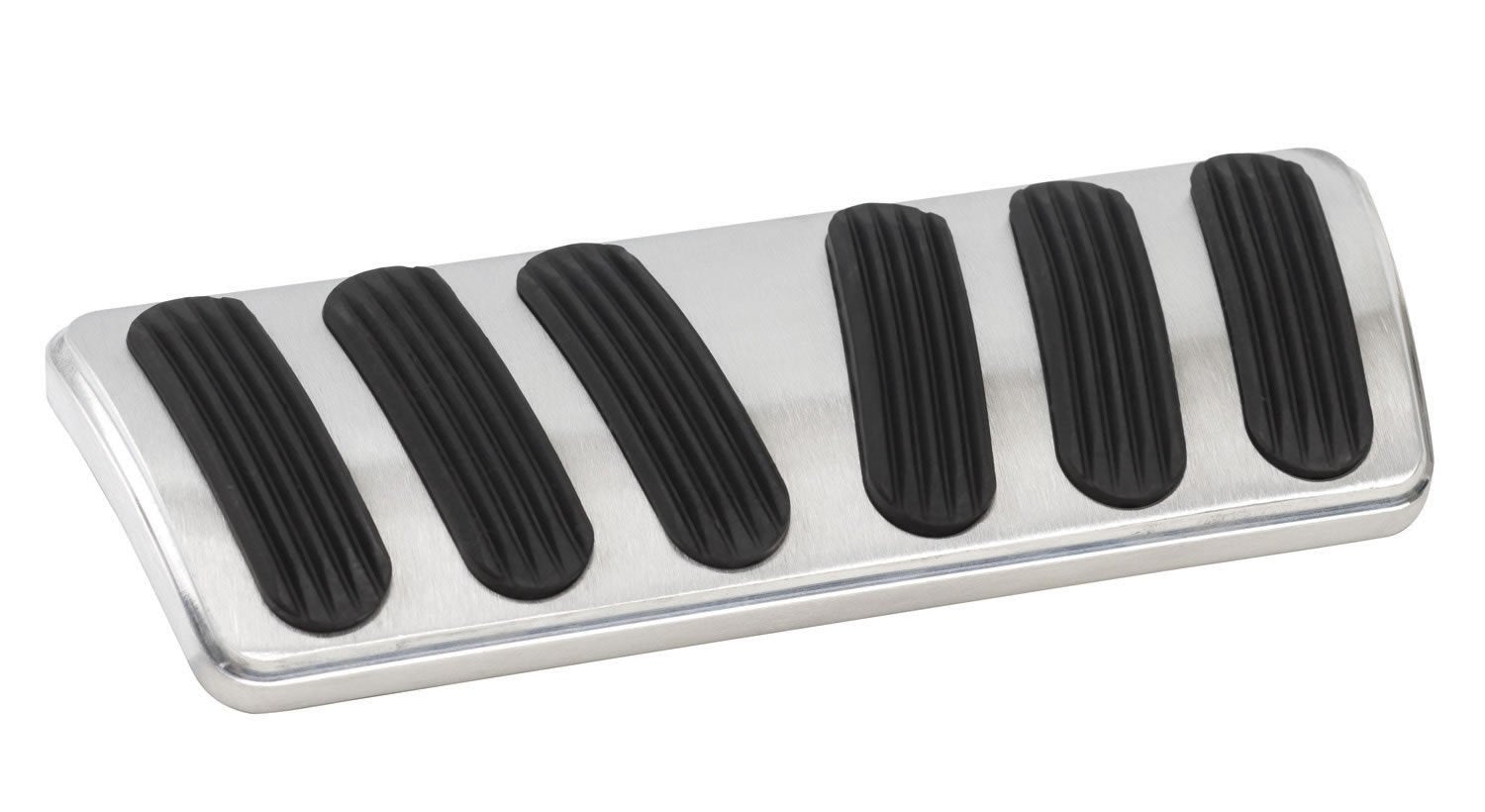 Billet Aluminum Curved Automatic Brake Pad Lokar BAG-6147 with Rubber