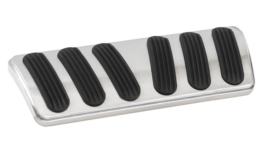 Billet Aluminum Curved Automatic Brake Pad Lokar BAG-6147 with Rubber