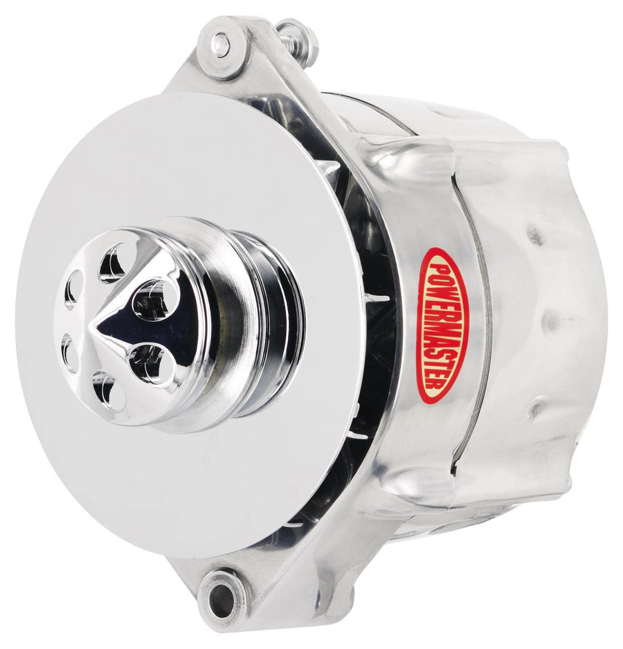 Alt GM Powermaster 12SI Polish 150A Smooth Look™ 1V Pulley Baffle & Cone 1 or 3 Wire