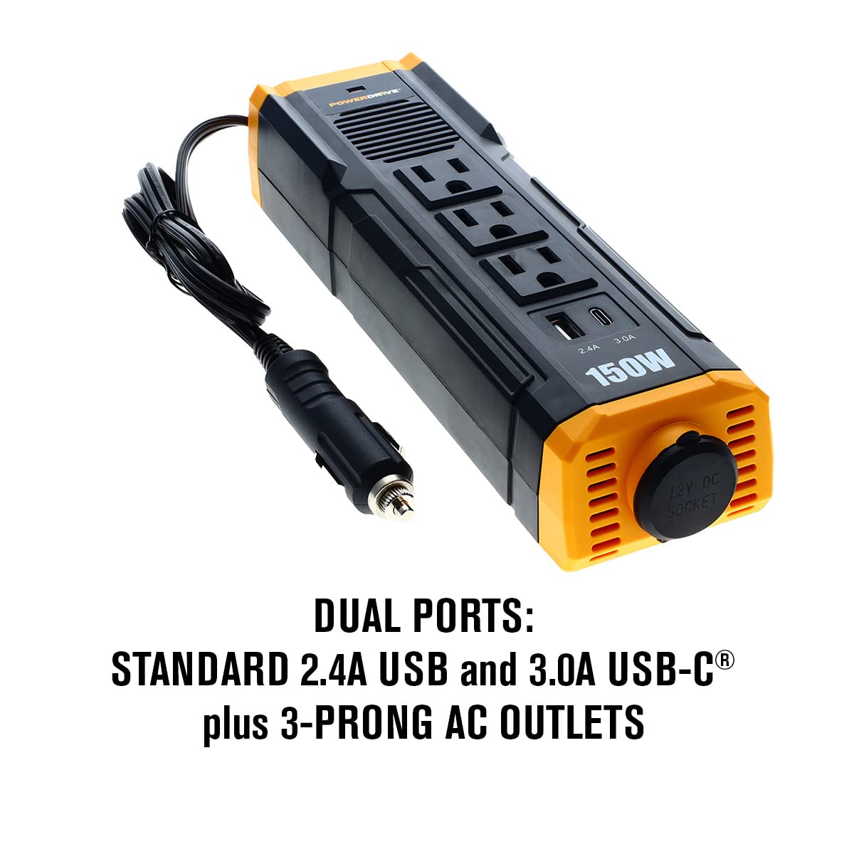 150 Watt PowerDrive PWD150S Inverter Power Strip