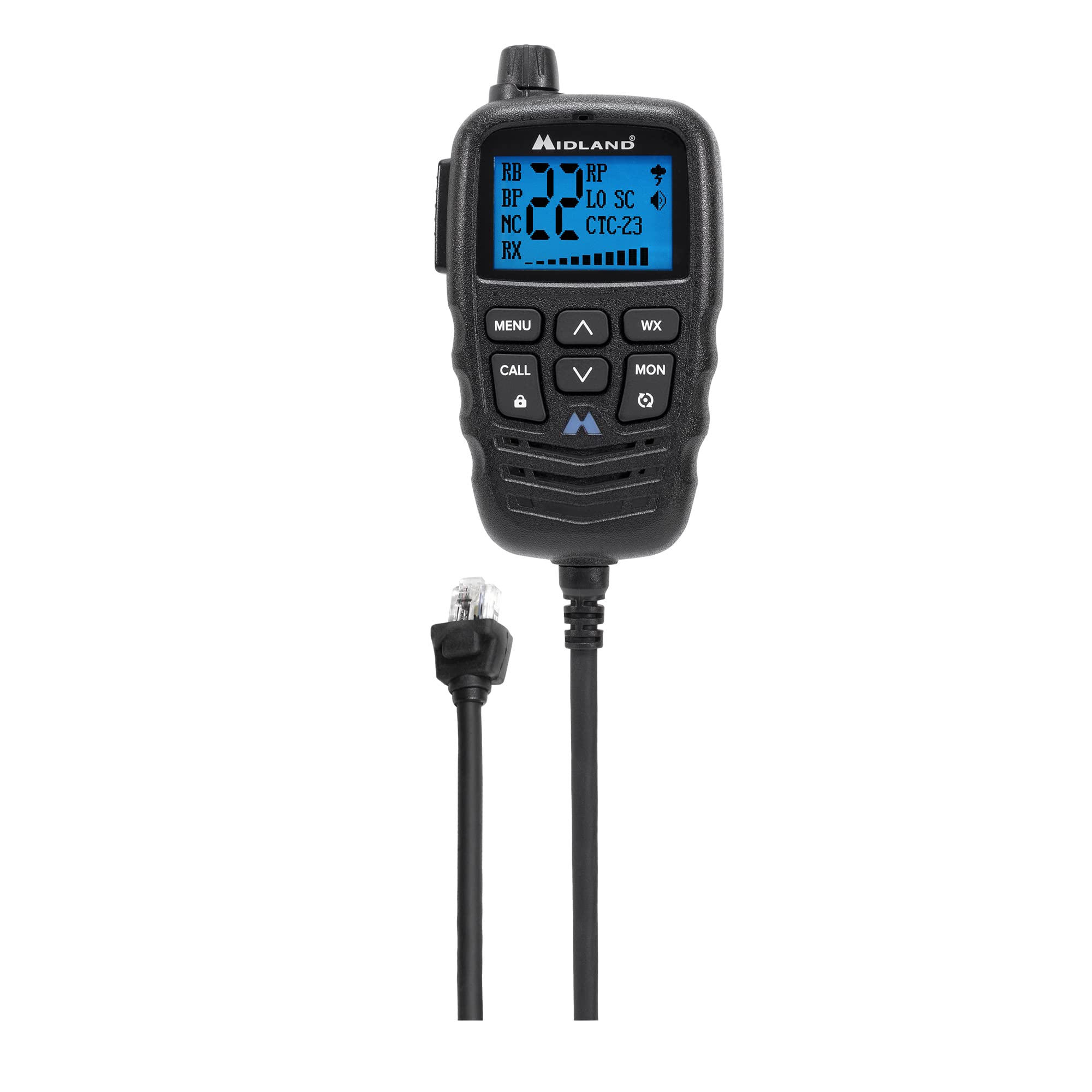 MXMC01 – Midland | Replacement Microphone for MXT275 & MXT575 – ANC Automatic Noise Canceling Electronic Microphone – Off-Roading Loud and Open-Air Vehicle - GMRS Farming Overlanding