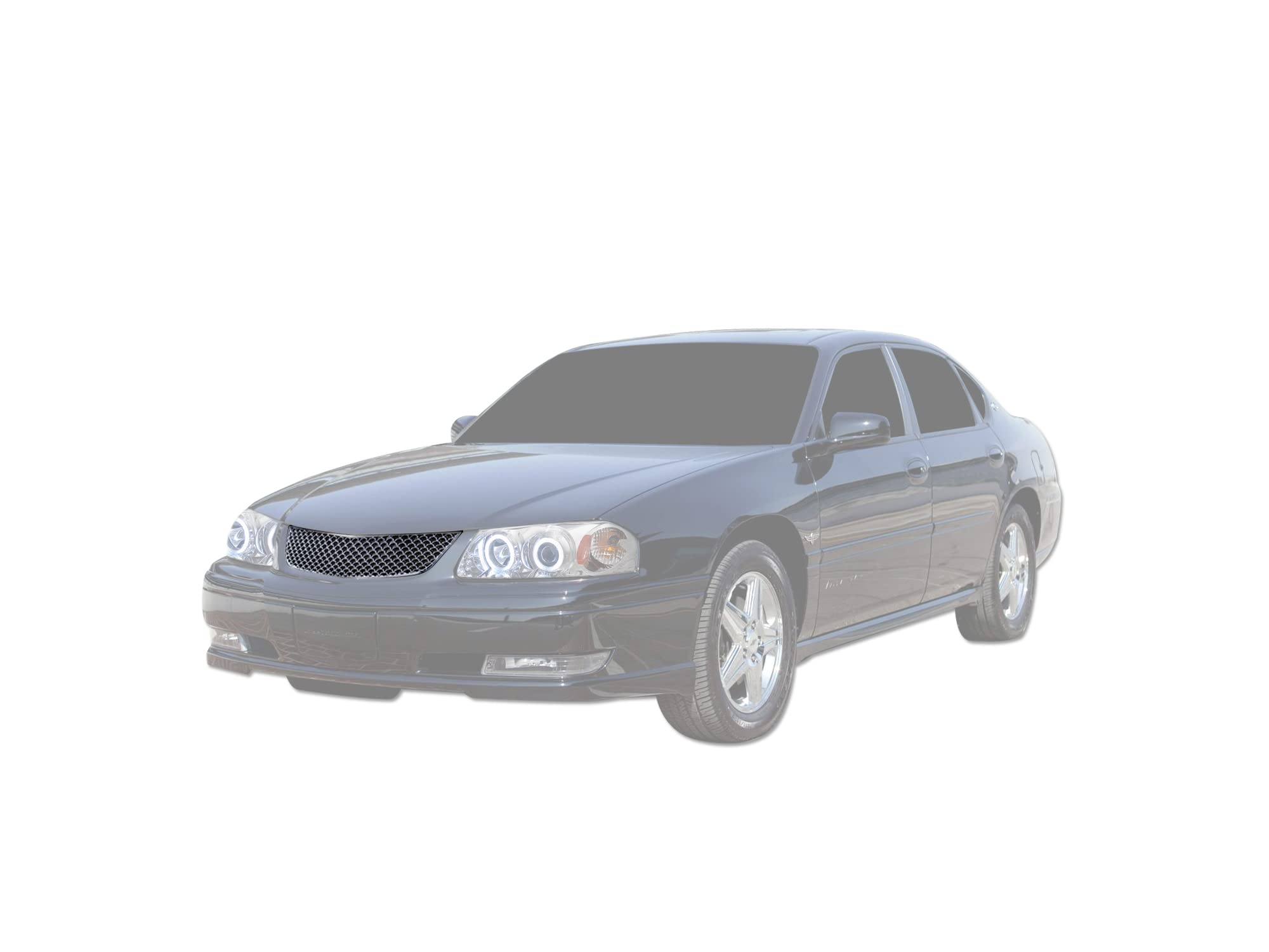 7147096 Armordillo USA Chrome Mesh Front Hood Grille Fits 2000-2005 Chevy Impala